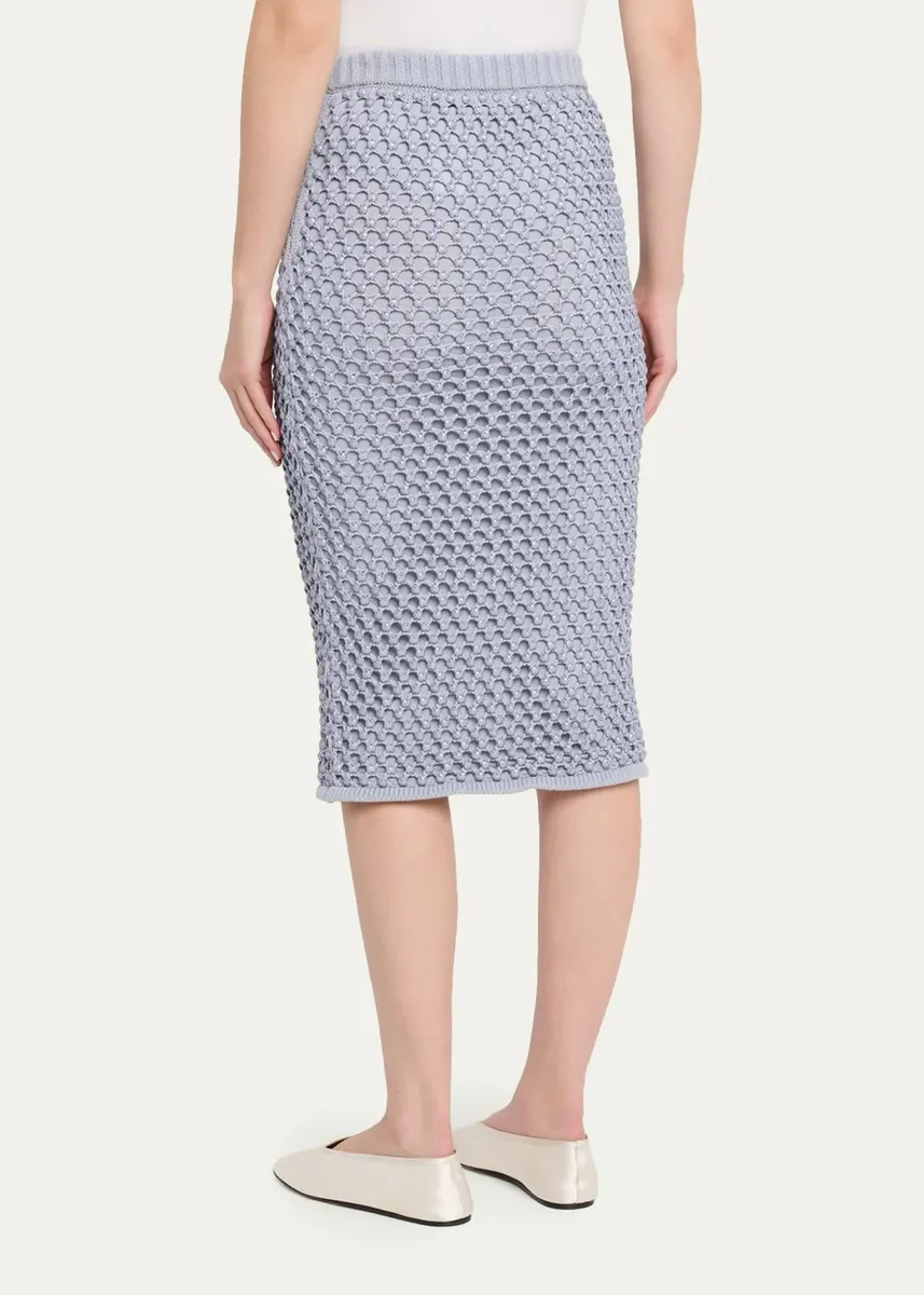 Diotima Spice Crystal Crochet Knit Midi Skirt | Thumbnail 3 Diotima Spice Crystal Crochet Knit Midi Skirt | Thumbnail 3