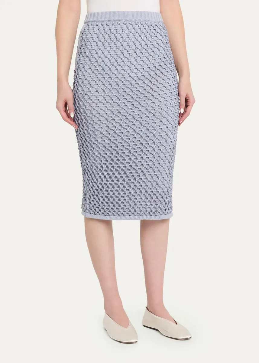 Diotima Spice Crystal Crochet Knit Midi Skirt | Thumbnail 4 Diotima Spice Crystal Crochet Knit Midi Skirt | Thumbnail 4