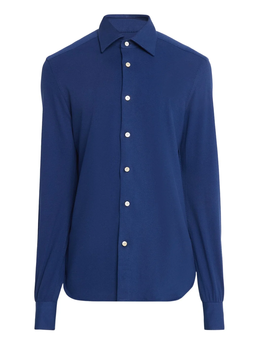 Kiton Men's Solid Cotton Classic-Fit Sport Shirt