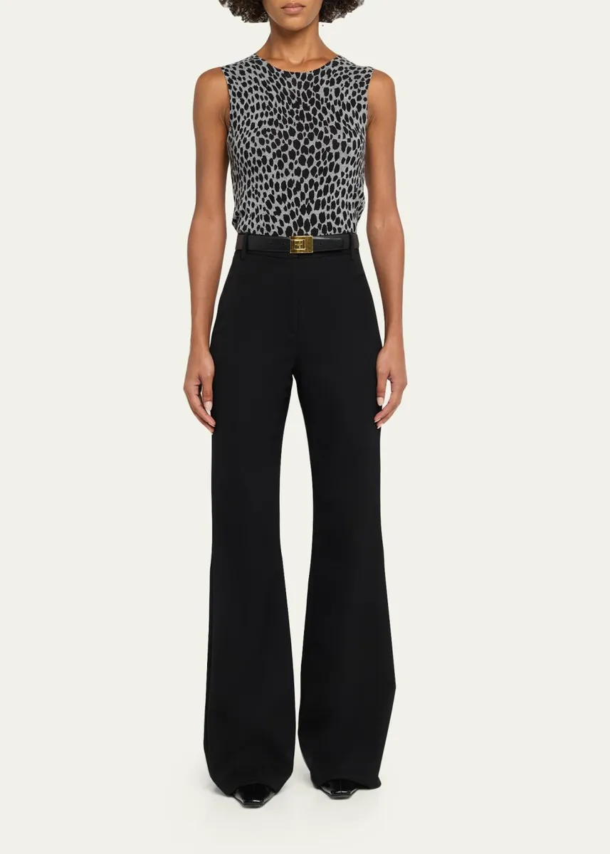 Nili Lotan Nessa Cheetah Cashmere Sweater Tank | Thumbnail 2