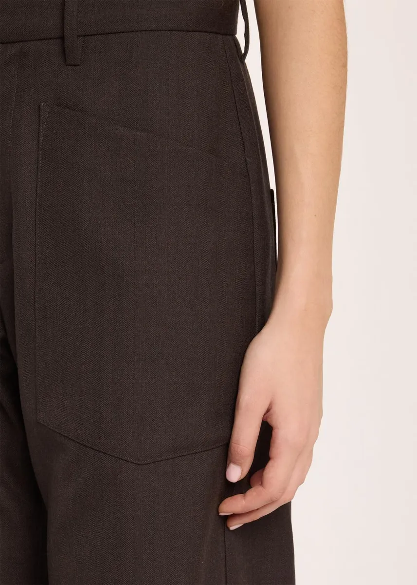 Nili Lotan Shon Virgin Wool Barrel-Leg Pants | Thumbnail 5 Nili Lotan Shon Virgin Wool Barrel-Leg Pants | Thumbnail 5