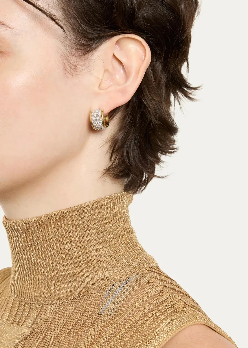 Paul Morelli 18K Two-Tone Gold Diamond Hoop Earrings, Large | Thumbnail 2 Paul Morelli 18K Two-Tone Gold Diamond Hoop Earrings, Large | Thumbnail 2