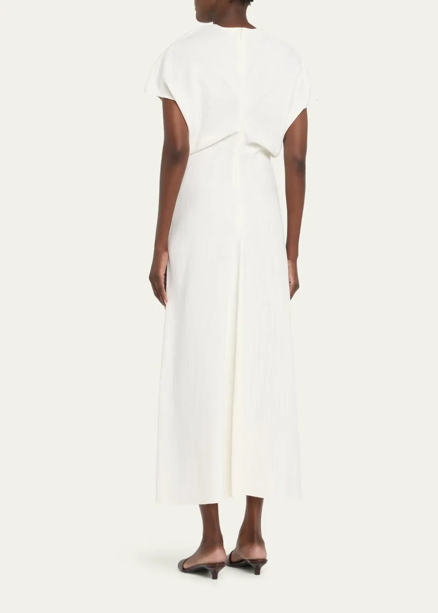TOTEME Slouch Waist Short Sleeve Dress | Thumbnail 3