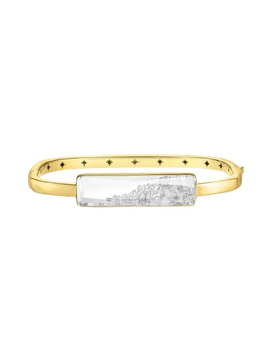 Core Diamond Shaker Bangle in 18k Gold