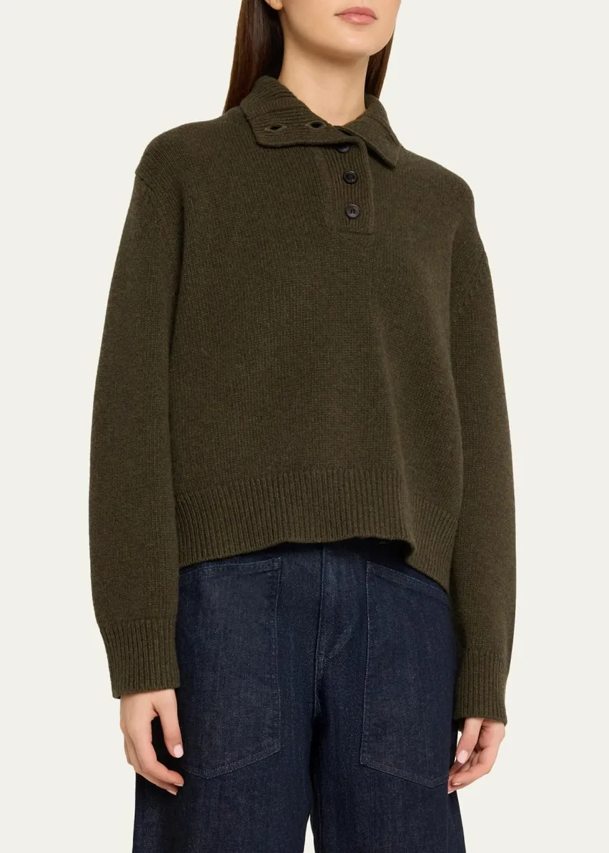 Nili Lotan Renata Collared Wool Sweater | Thumbnail 4 Nili Lotan Renata Collared Wool Sweater | Thumbnail 4
