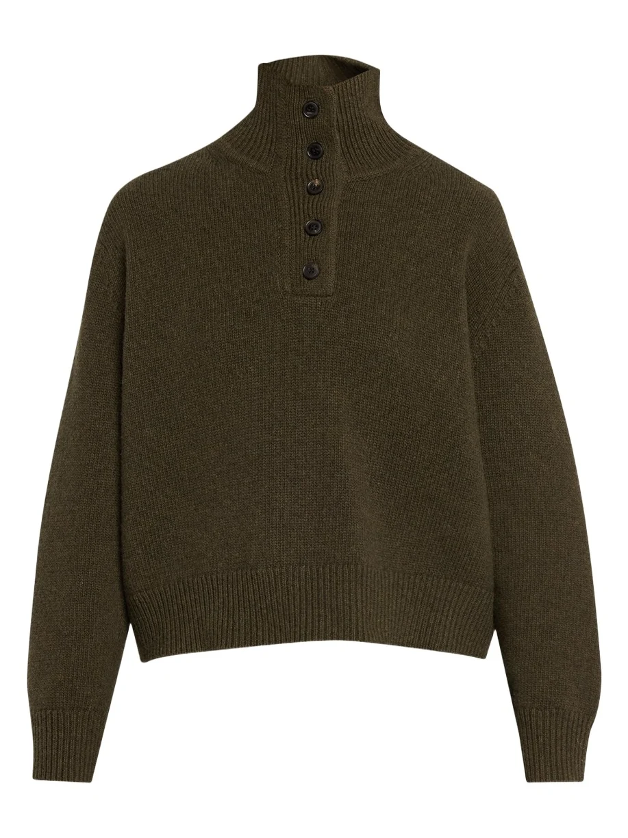 Nili Lotan Renata Collared Wool Sweater