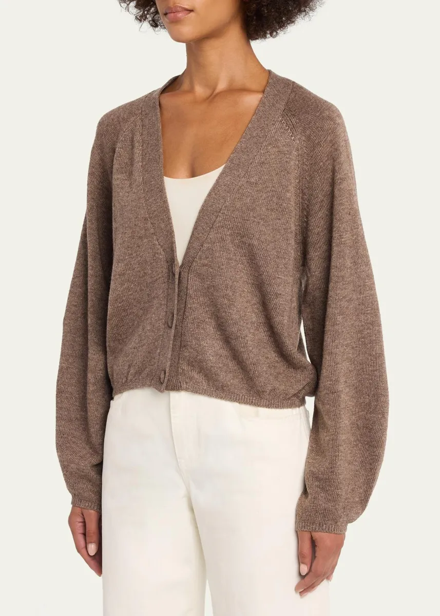 OFFICINE GÉNÉRALE Jaima Boxy Raglan-Sleeve Cardigan | Thumbnail 4 OFFICINE GÉNÉRALE Jaima Boxy Raglan-Sleeve Cardigan | Thumbnail 4