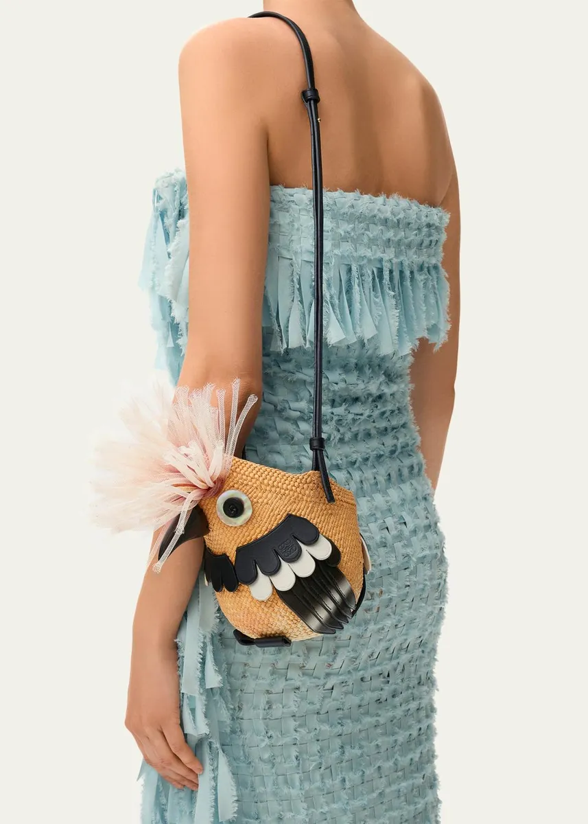 Loewe x Paula's Ibiza Woven Bird Crossbody Bag | Thumbnail 2