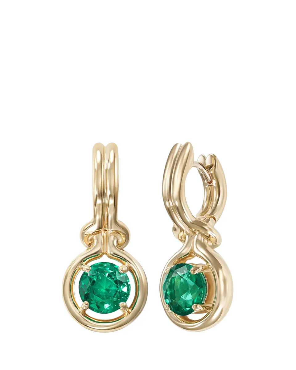 Melissa Kaye Rocky One-Of-A-Kind Emerald Drop Earrings | Thumbnail 2 Melissa Kaye Rocky One-Of-A-Kind Emerald Drop Earrings | Thumbnail 2