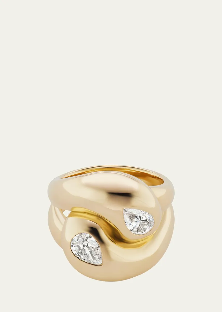 Brent Neale Pear Diamond Knot Ring | Thumbnail 2 Brent Neale Pear Diamond Knot Ring | Thumbnail 2