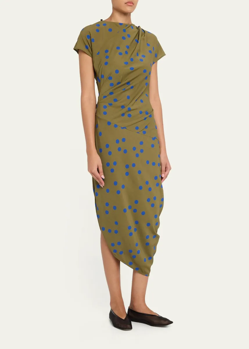 Proenza Schouler Ren Polka Dot Ruched Dress | Thumbnail 8 Proenza Schouler Ren Polka Dot Ruched Dress | Thumbnail 8