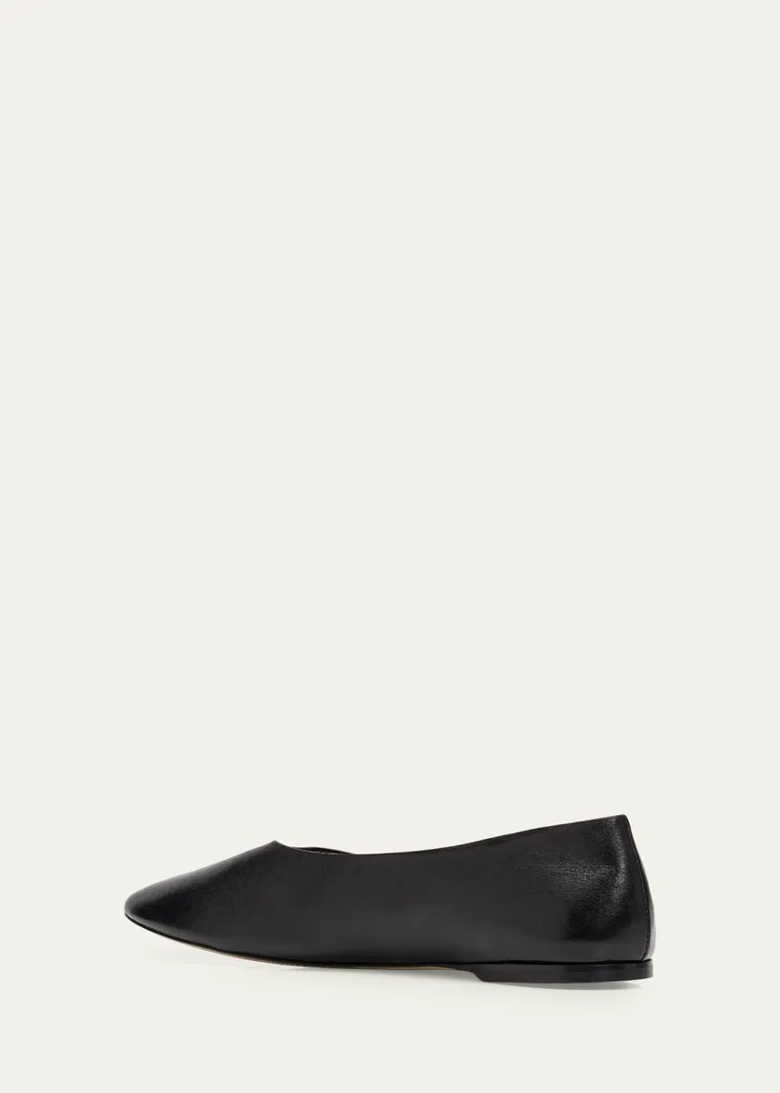 TOTEME Slip Nappa Leather Ballerina Flats | Thumbnail 4 TOTEME Slip Nappa Leather Ballerina Flats | Thumbnail 4