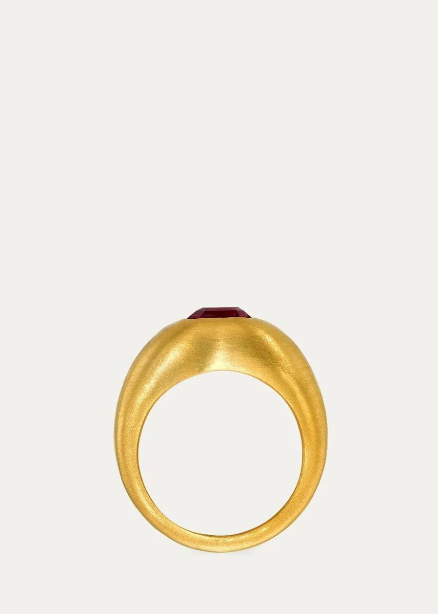 DARIUS One-of-a-Kind 18K Emerald-Cut Pink Sapphire Ring | Thumbnail 2 DARIUS One-of-a-Kind 18K Emerald-Cut Pink Sapphire Ring | Thumbnail 2