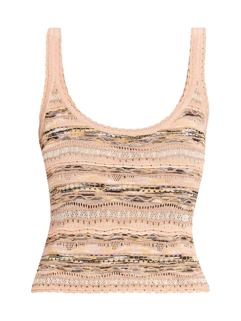 Ulla Johnson Clotilde Wavy Knit Tank Top