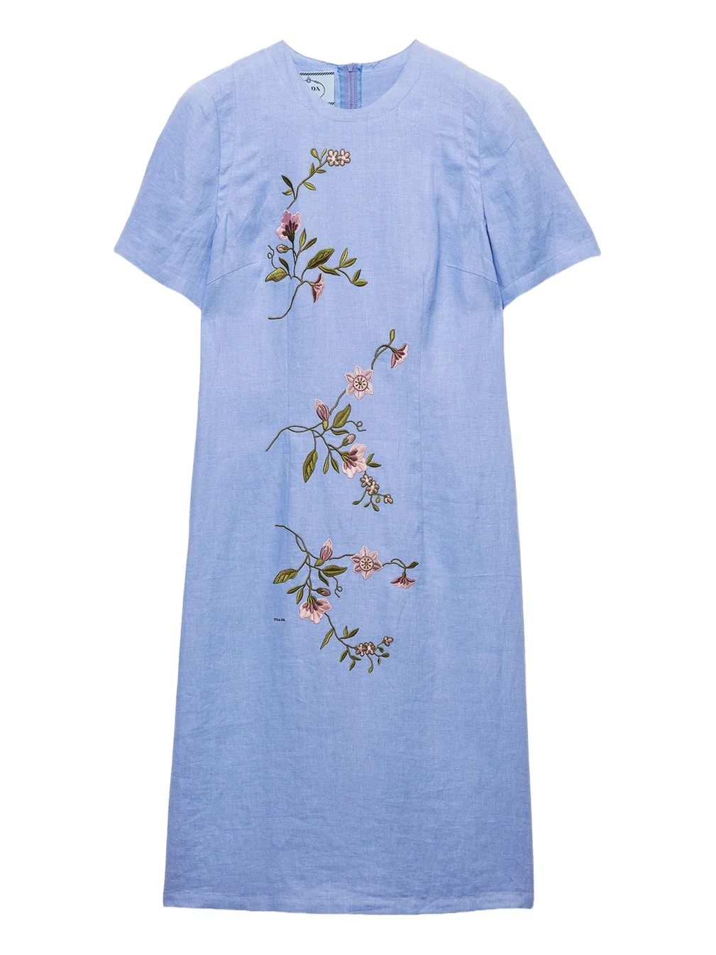Embroidered Linen Midi Dress Embroidered Linen Midi Dress