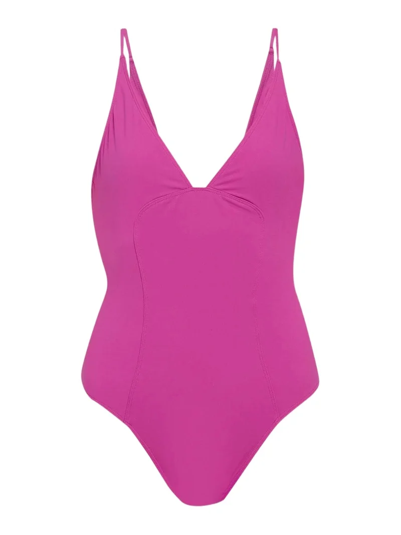 Alba Deep V One-Piece Swimsuit