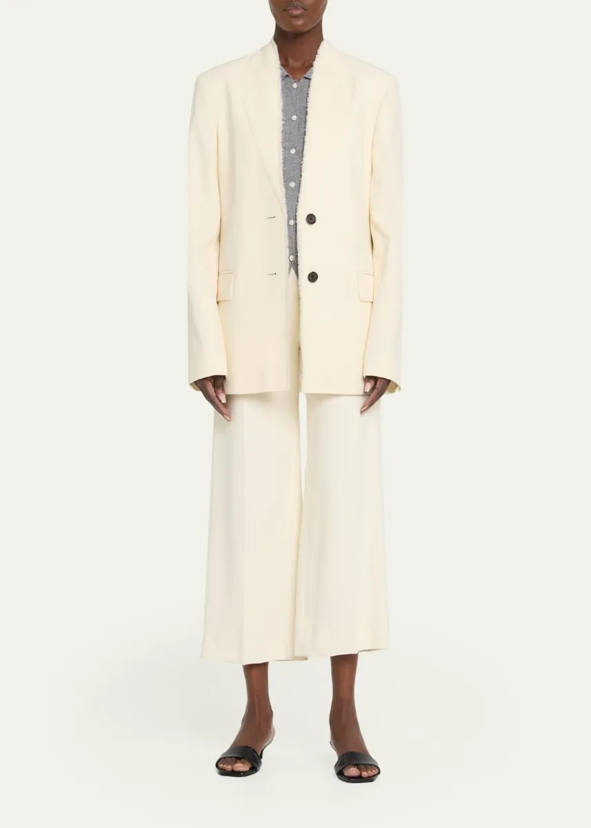 TOTEME Raw Lapel Wool Sport Coat | Thumbnail 2 TOTEME Raw Lapel Wool Sport Coat | Thumbnail 2