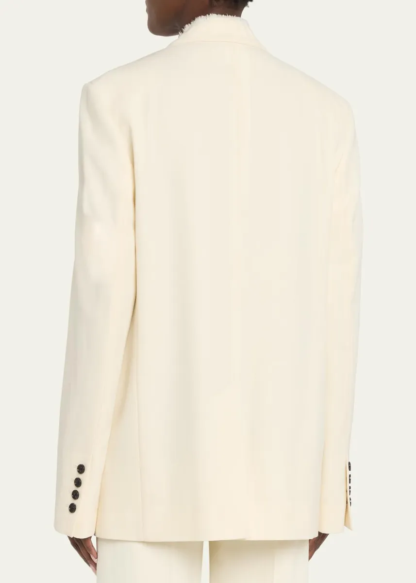TOTEME Raw Lapel Wool Sport Coat | Thumbnail 3 TOTEME Raw Lapel Wool Sport Coat | Thumbnail 3