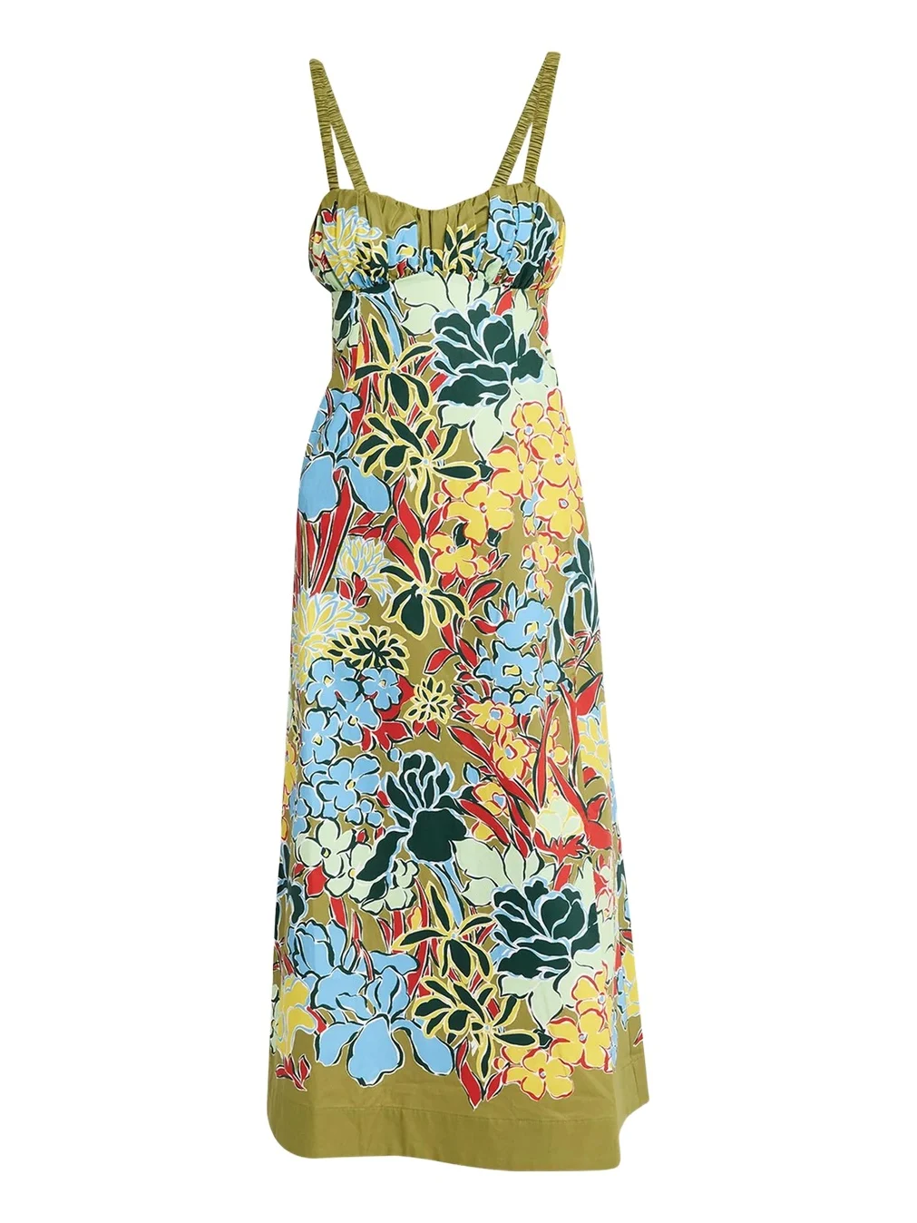 Solstice Floral Cotton Midi-Dress Solstice Floral Cotton Midi-Dress