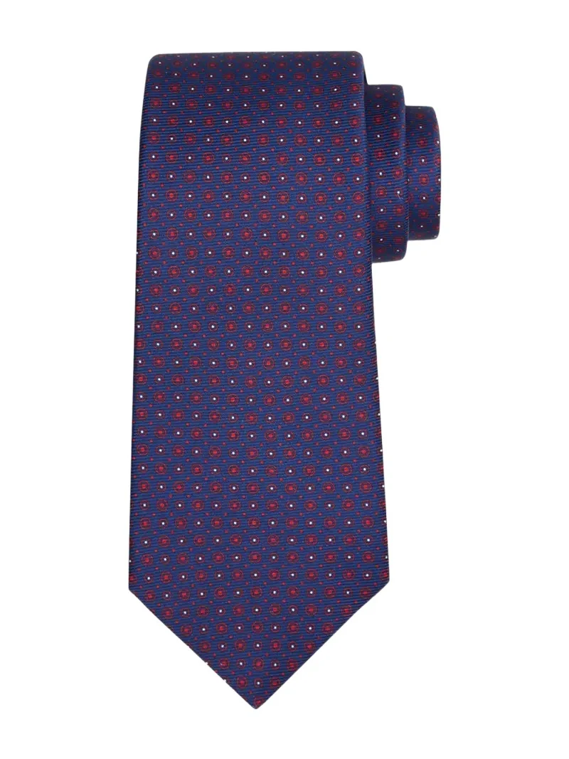Kiton Men's Micro-Dots Silk Sevenfold Tie