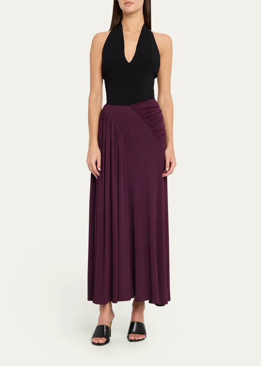 Rabanne Ruched Jersey A-Line Maxi Skirt | Thumbnail 2 Rabanne Ruched Jersey A-Line Maxi Skirt | Thumbnail 2