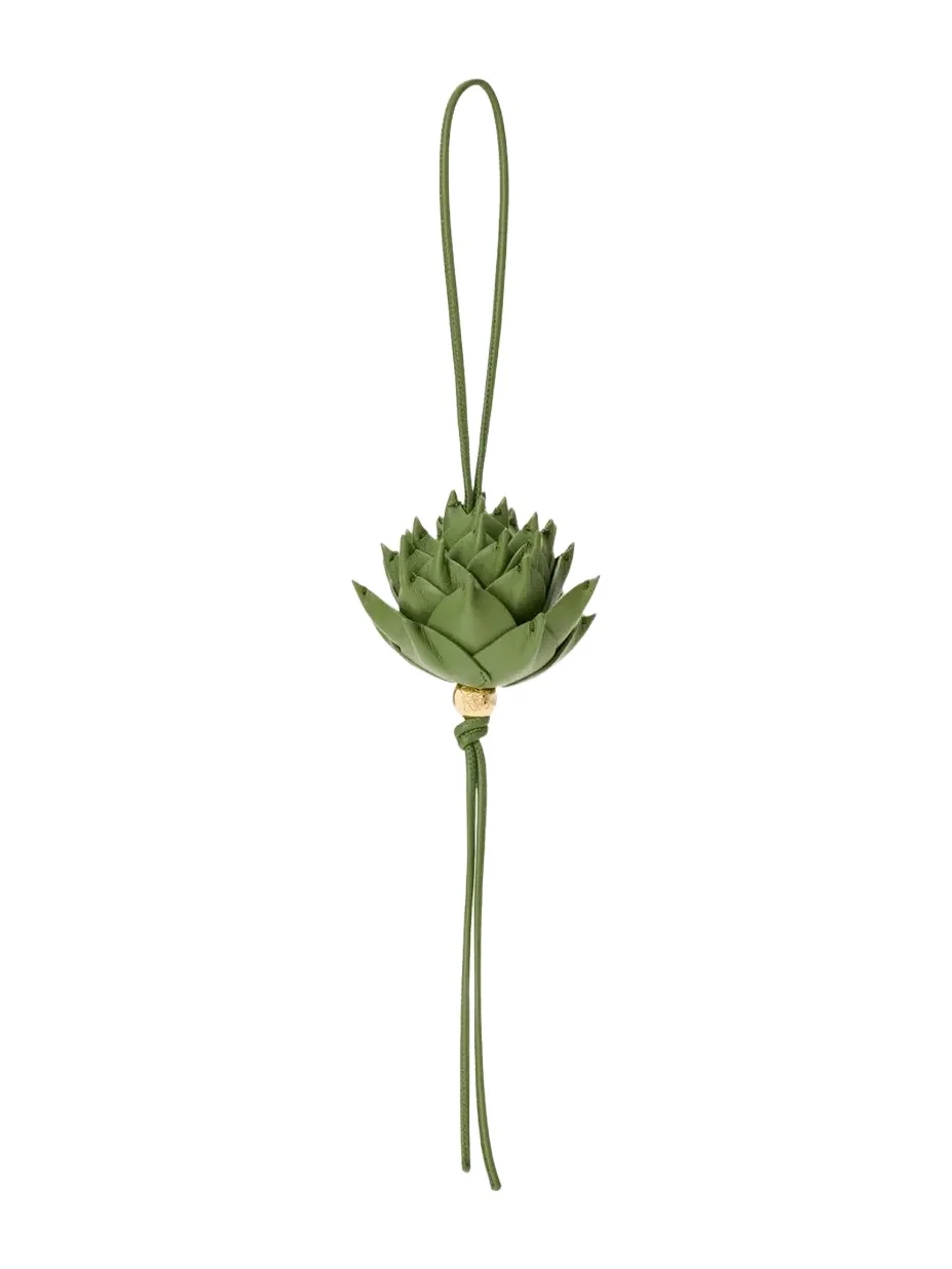 x Paula's Ibiza Leather Artichoke Bag Charm