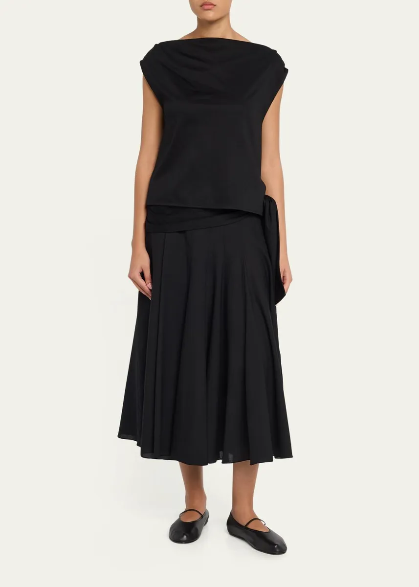 Proenza Schouler Zafira Twisted Mercerized Cotton Jersey Top | Thumbnail 2 Proenza Schouler Zafira Twisted Mercerized Cotton Jersey Top | Thumbnail 2