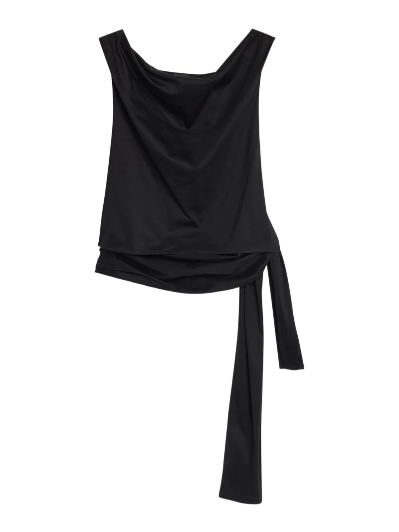 Proenza Schouler Zafira Twisted Mercerized Cotton Jersey Top