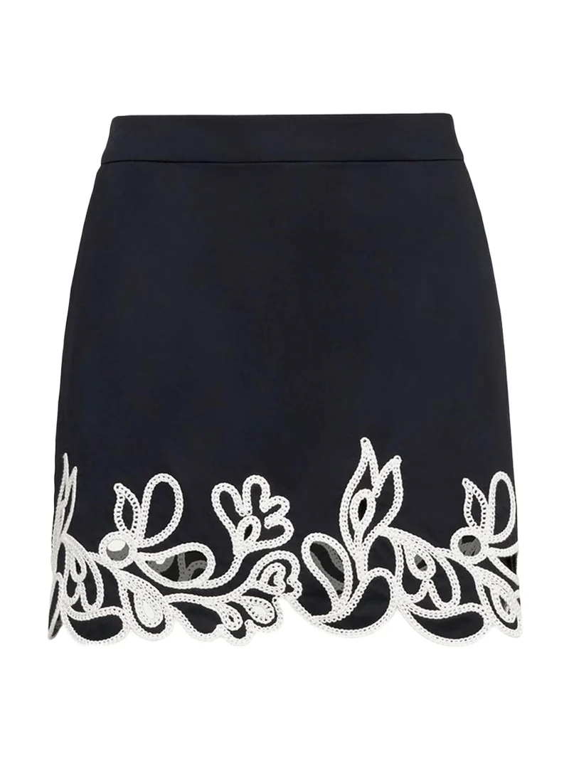 Bonnie Embroidered Paisley Bloom Skirt