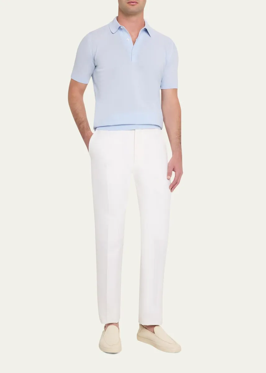 John Smedley Men's Roth Cotton Polo Shirt | Thumbnail 6 John Smedley Men's Roth Cotton Polo Shirt | Thumbnail 6