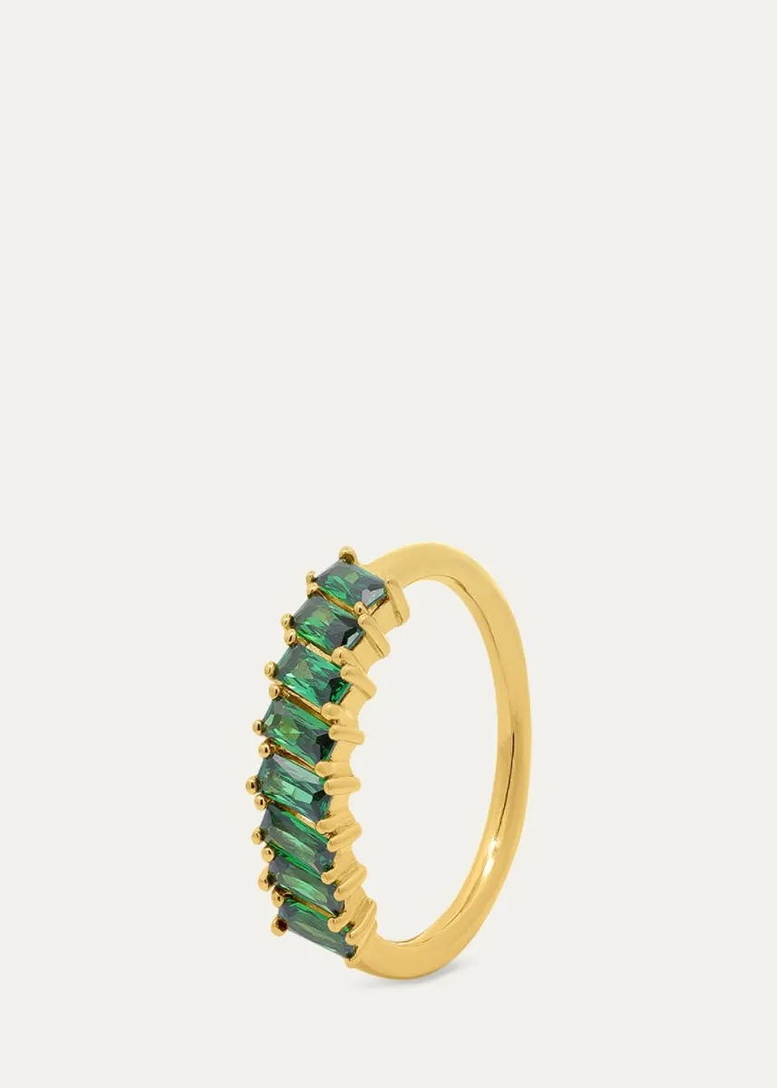 Gwen Beloti CZ Emerald Baguette Ring | Thumbnail 3