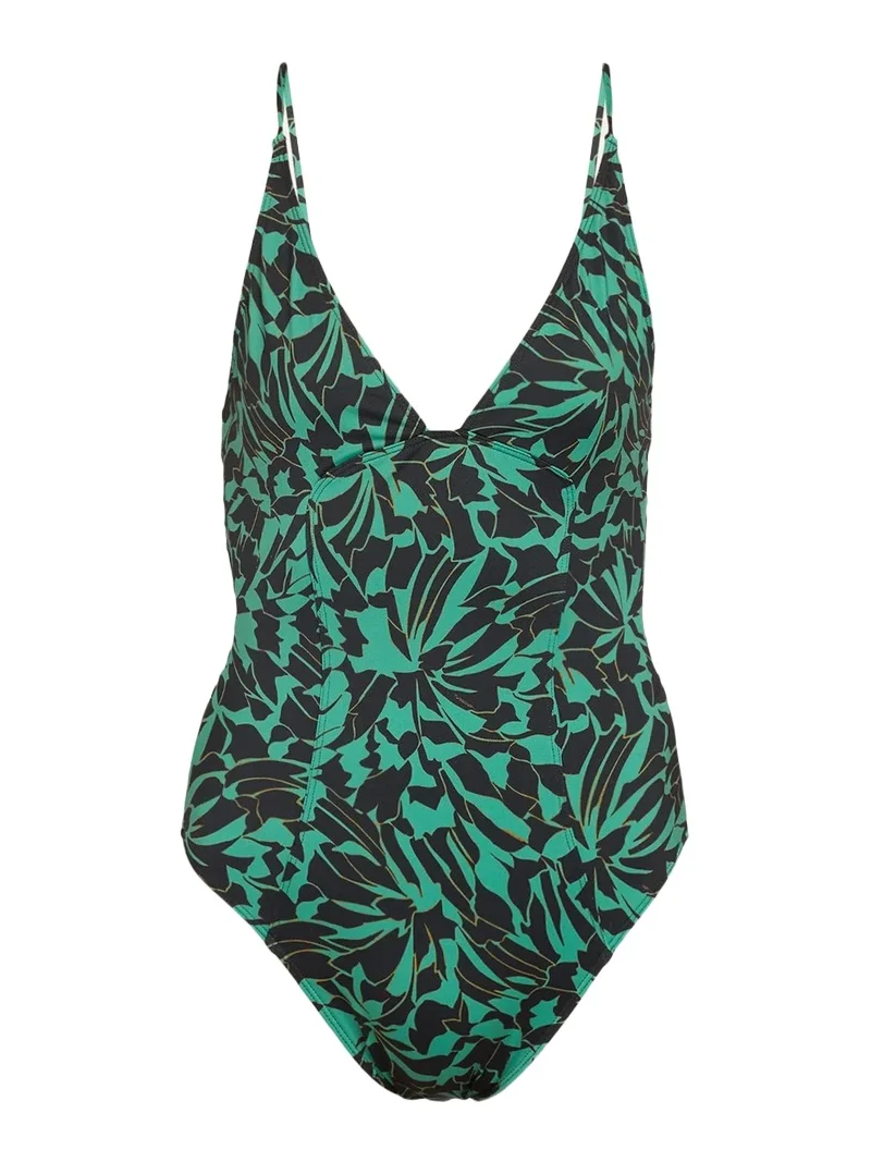 Ulla Johnson Alba Deep V One-Piece Swimsuit