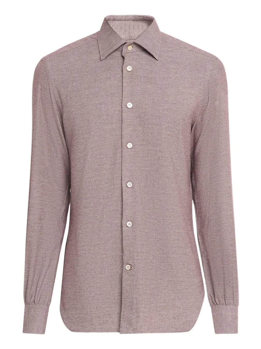 Kiton Men's Cotton Micro-Check Classic Fit Sport Shirt