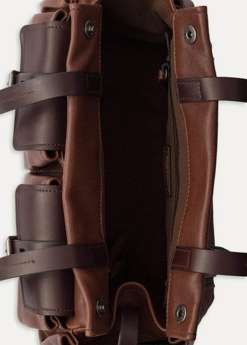 Prada Route Medium Buffalo Leather Shoulder Bag | Thumbnail 3 Prada Route Medium Buffalo Leather Shoulder Bag | Thumbnail 3