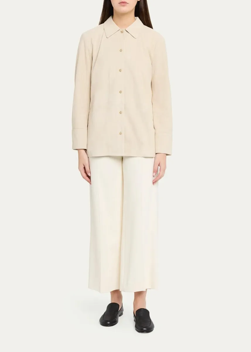 Vince Suede Paneled Shirt Jacket | Thumbnail 2