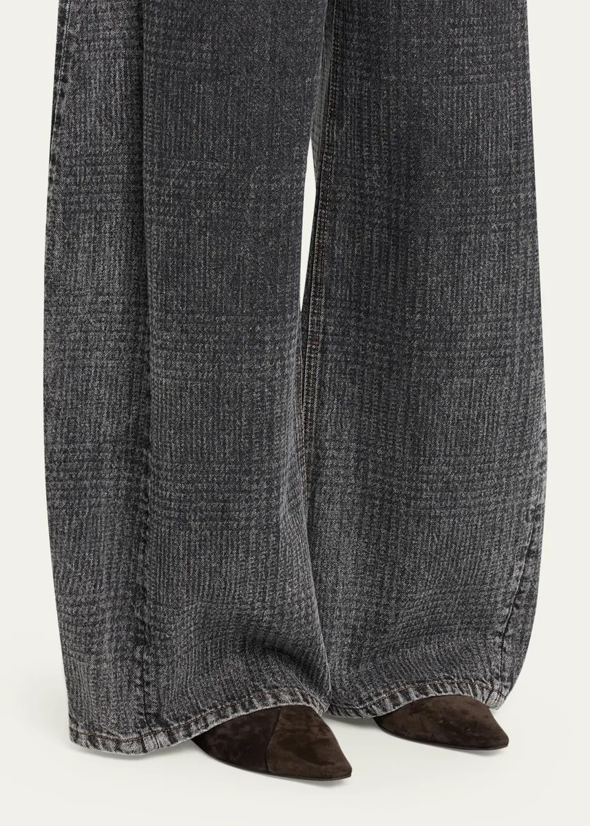 Brunello Cucinelli Suede Square-Toe Ballerina Flats | Thumbnail 2