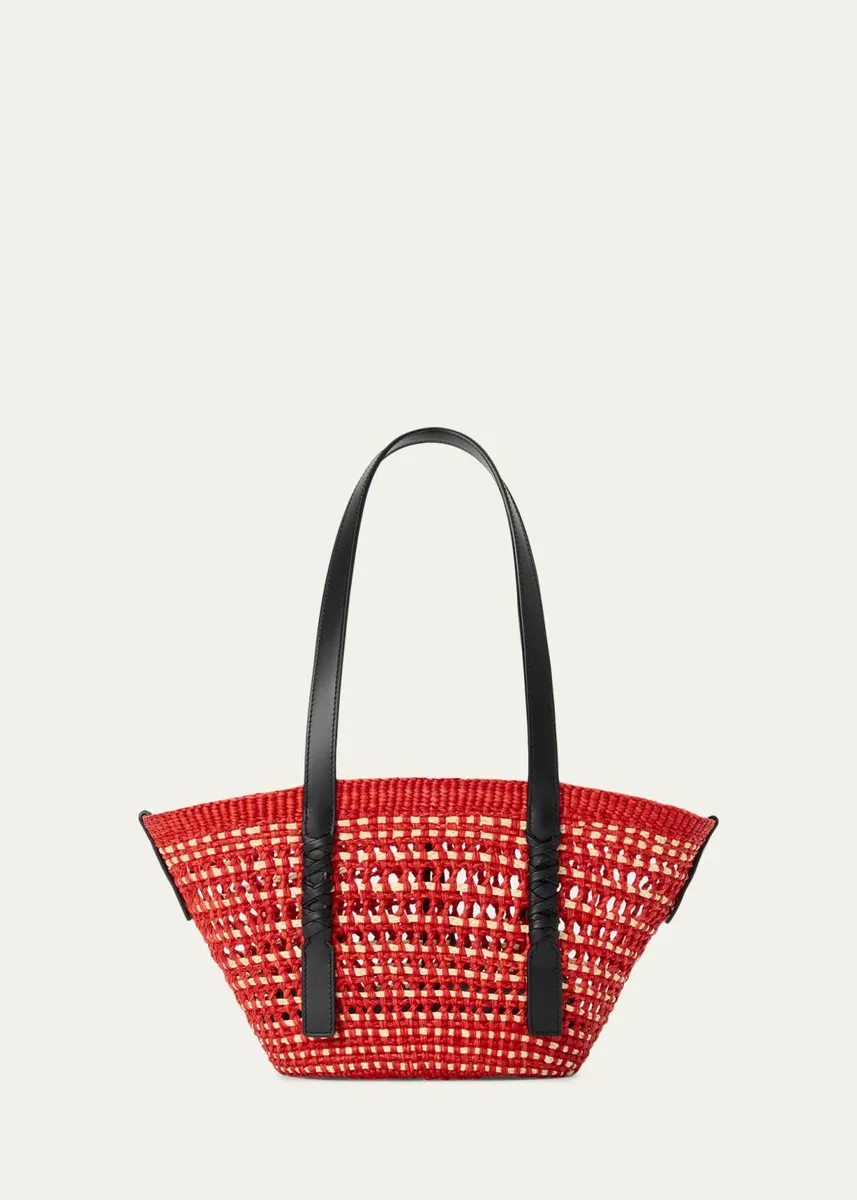 Loewe x Paula's Ibiza Braid Small Woven Basket Tote Bag | Thumbnail 2