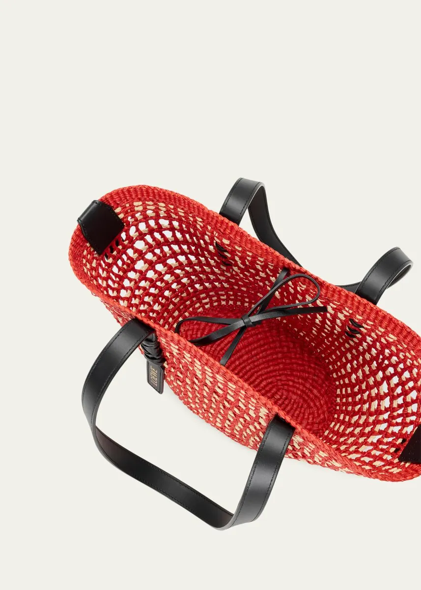 Loewe x Paula's Ibiza Braid Small Woven Basket Tote Bag | Thumbnail 3