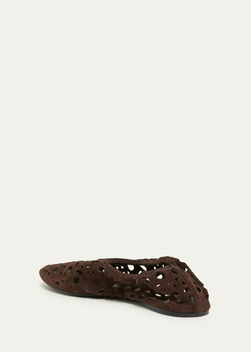ALAÏA Neo Vienne Suede Slippers | Thumbnail 2 ALAÏA Neo Vienne Suede Slippers | Thumbnail 2