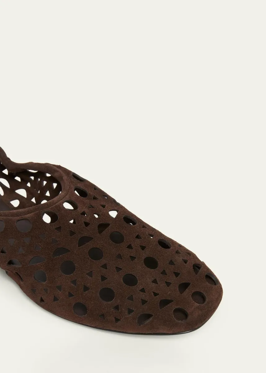ALAÏA Neo Vienne Suede Slippers | Thumbnail 3 ALAÏA Neo Vienne Suede Slippers | Thumbnail 3