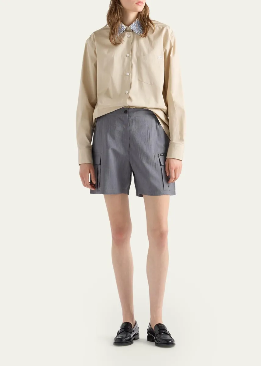 Prada Light Mohair Shorts | Thumbnail 2