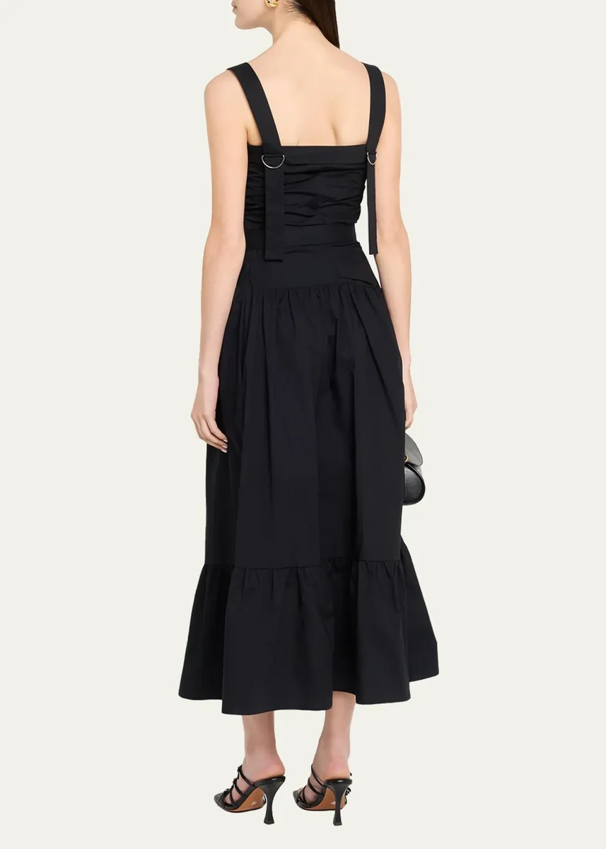 Proenza Schouler White Label Miranda Belted A-Line Maxi Dress | Thumbnail 6 Proenza Schouler White Label Miranda Belted A-Line Maxi Dress | Thumbnail 6