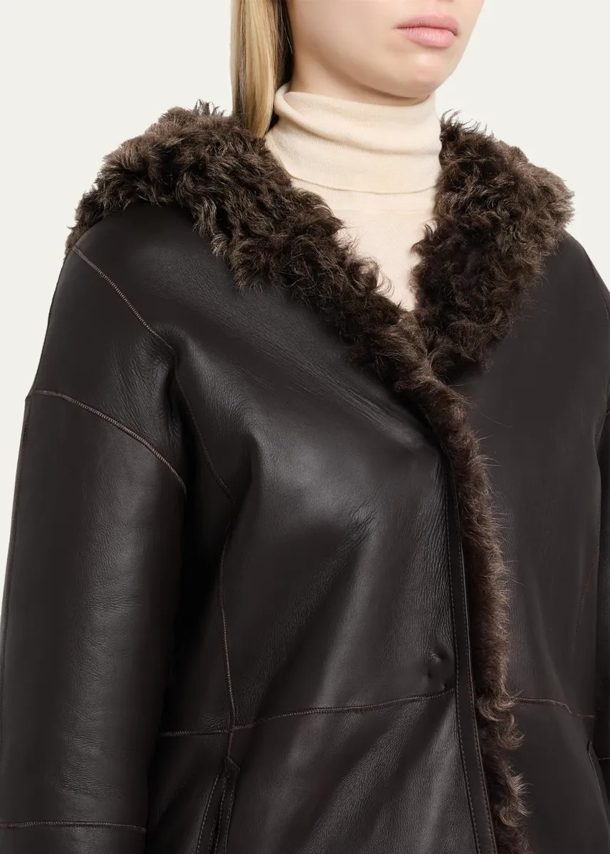 ARMA Mooney Reversible Curly Shearling Coat | Thumbnail 5 ARMA Mooney Reversible Curly Shearling Coat | Thumbnail 5