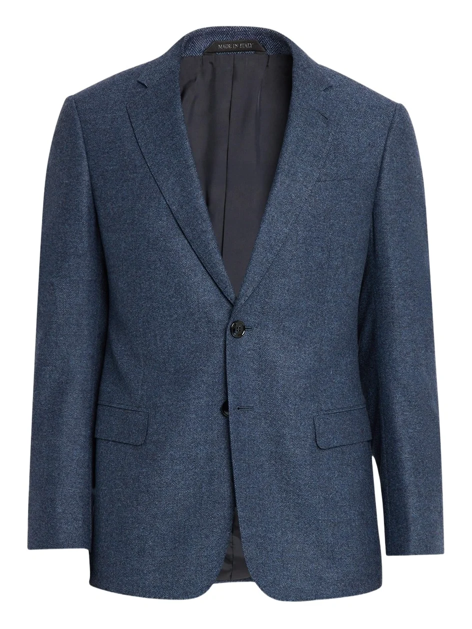 Giorgio Armani Men's Soft Line Chevron Single-Breasted Sport Coat