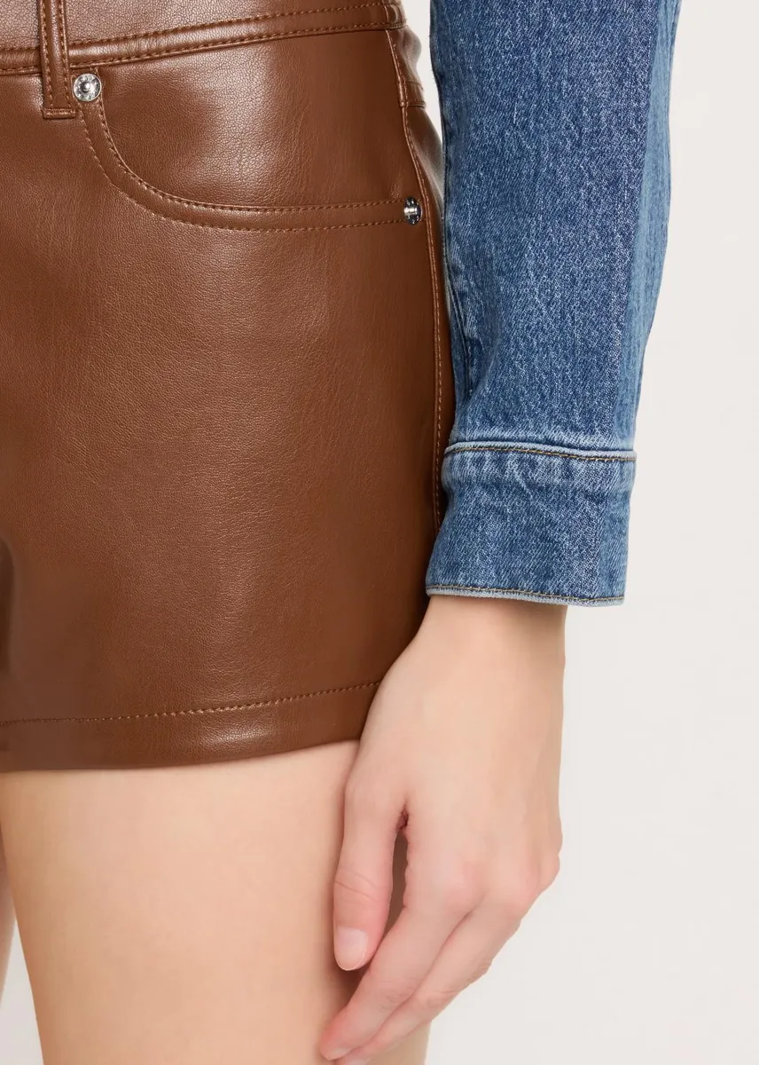 Cinq à Sept Dani Vegan Leather Shorts | Thumbnail 5 Cinq à Sept Dani Vegan Leather Shorts | Thumbnail 5