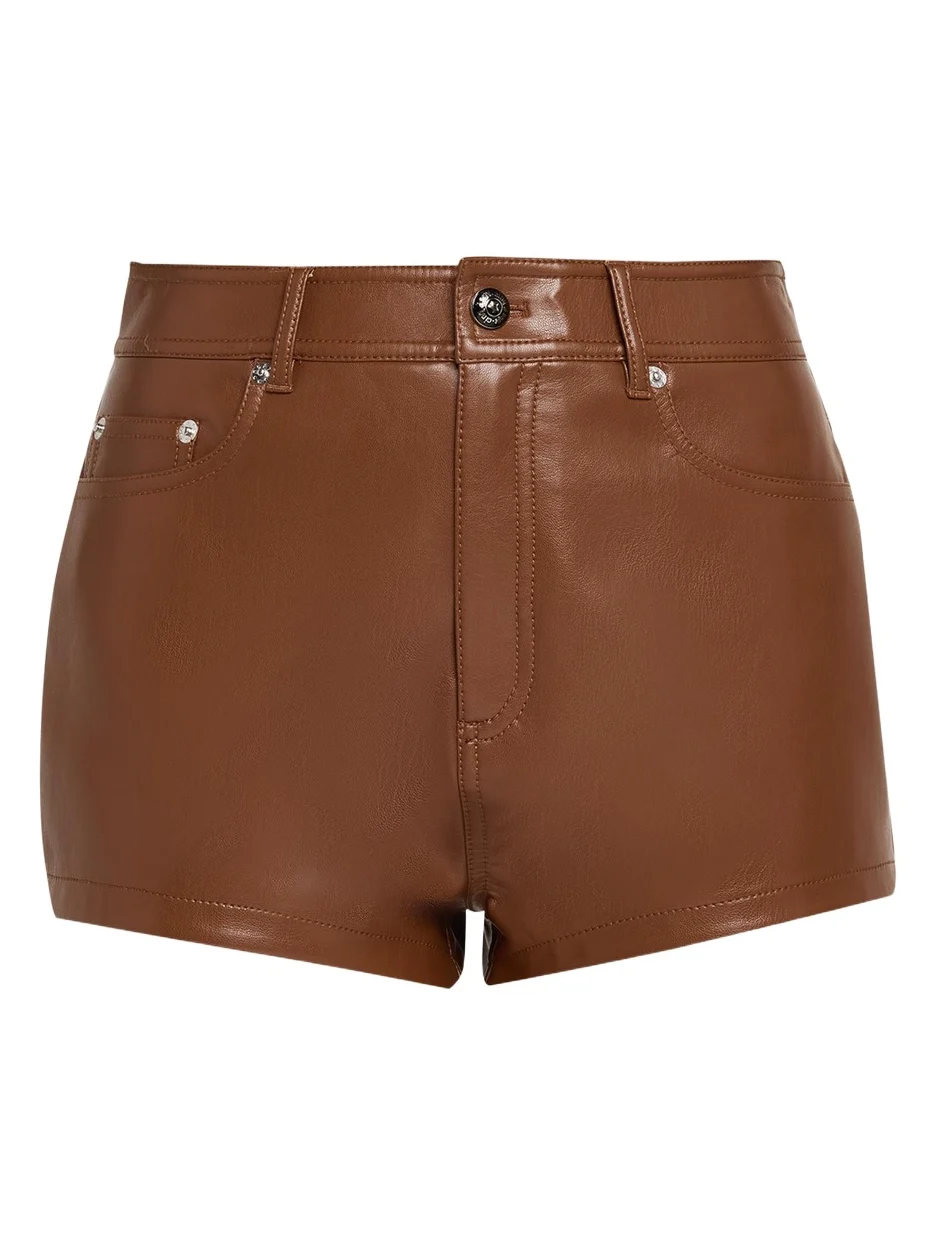 Cinq à Sept Dani Vegan Leather Shorts