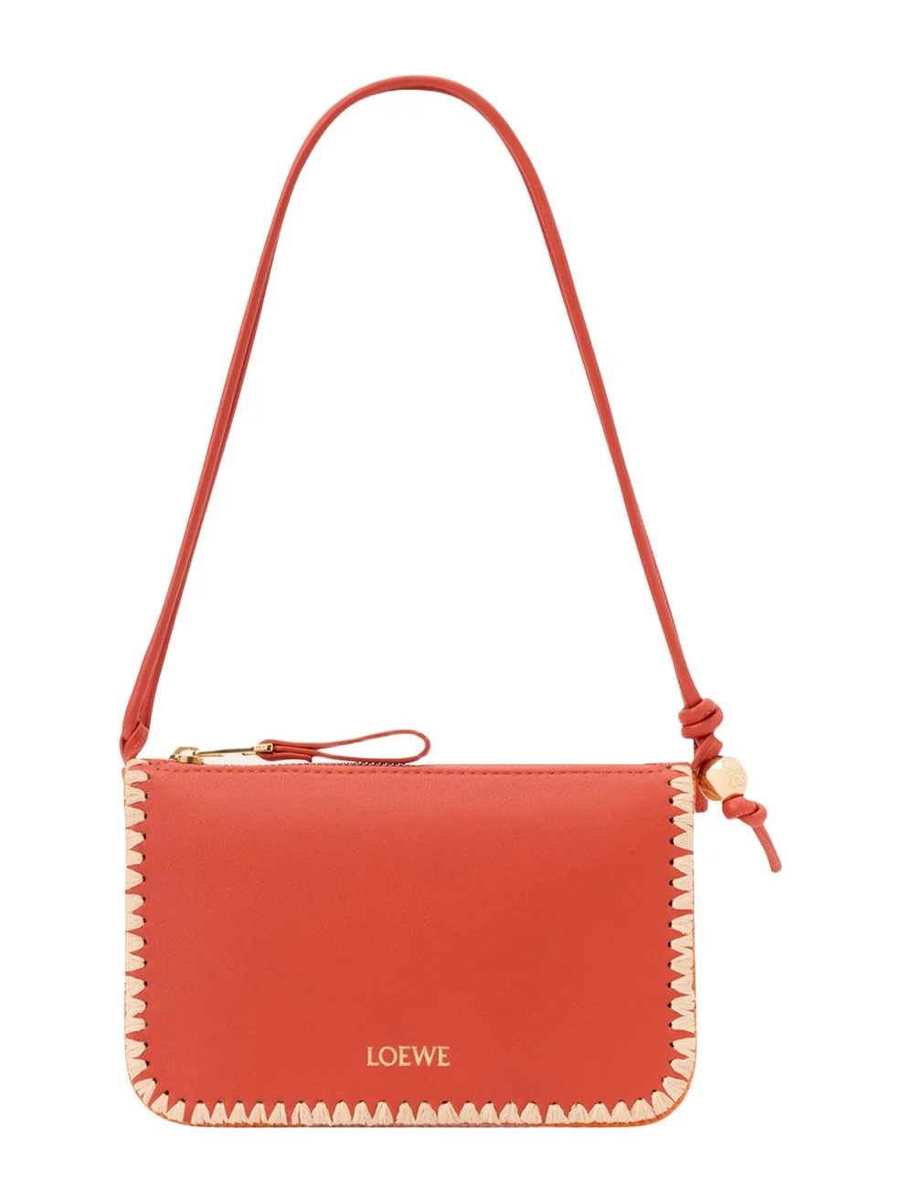 x Paula's Ibiza Rio Leather & Striped Raffia Shoulder Bag x Paula's Ibiza Rio Leather & Striped Raffia Shoulder Bag