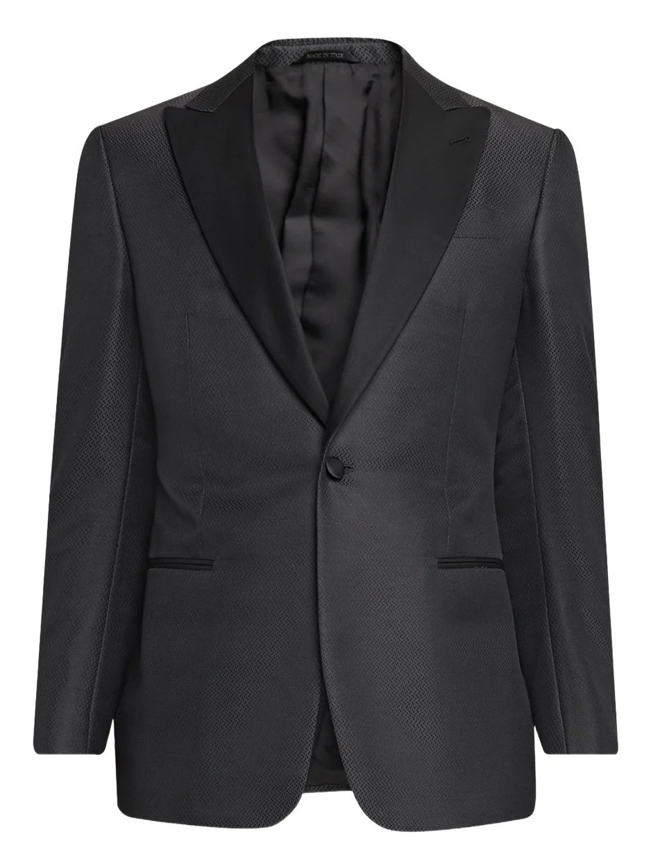 Giorgio Armani Wool-Silk Micro Jacquard Dinner Jacket