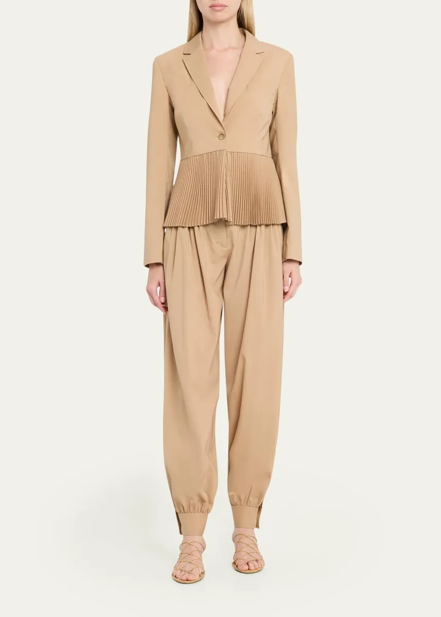 Ulla Johnson Luella Pleated Wool-Blend Pants | Thumbnail 2 Ulla Johnson Luella Pleated Wool-Blend Pants | Thumbnail 2
