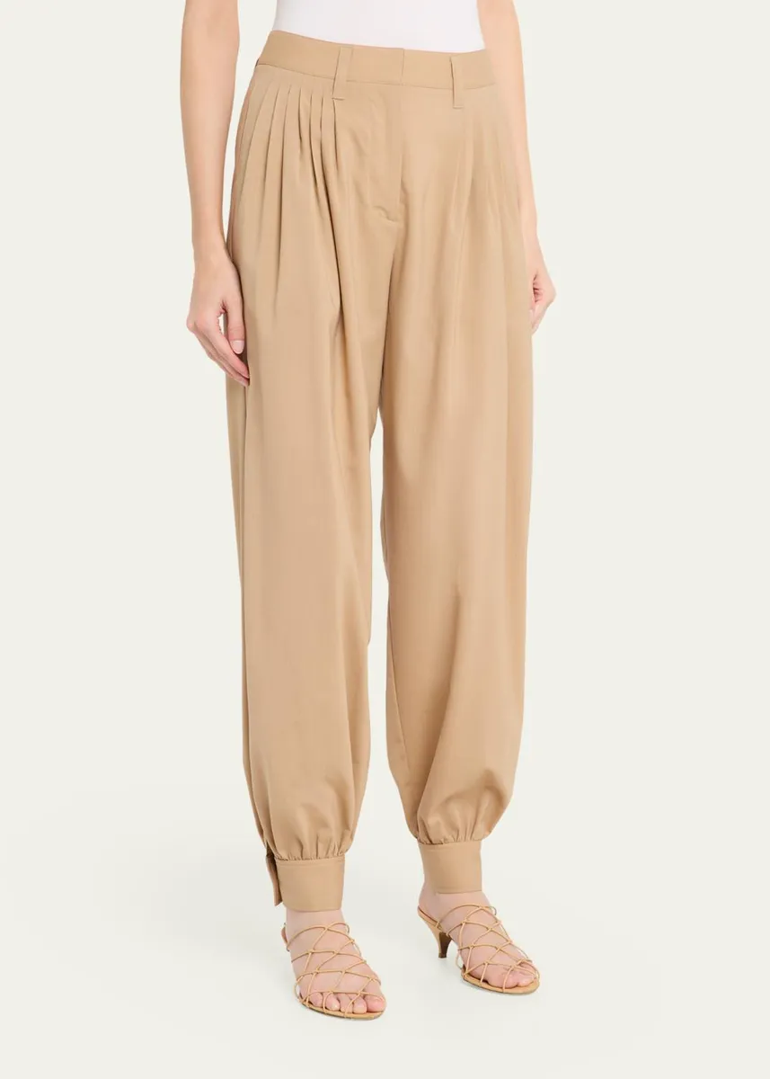 Ulla Johnson Luella Pleated Wool-Blend Pants | Thumbnail 4 Ulla Johnson Luella Pleated Wool-Blend Pants | Thumbnail 4